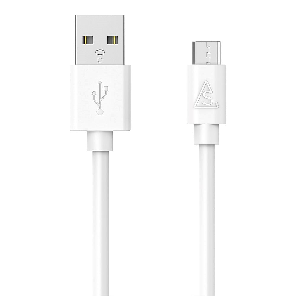 Smartline USB-A til Micro USB-kabel 1 m. - Hvit