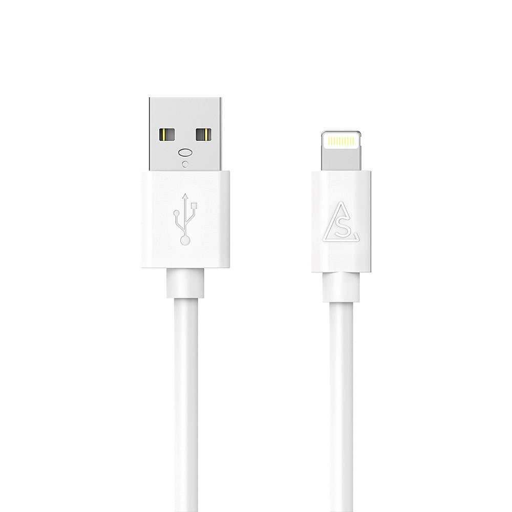 Smartline USB-A til Lightning-kabel 2 m. - Hvit