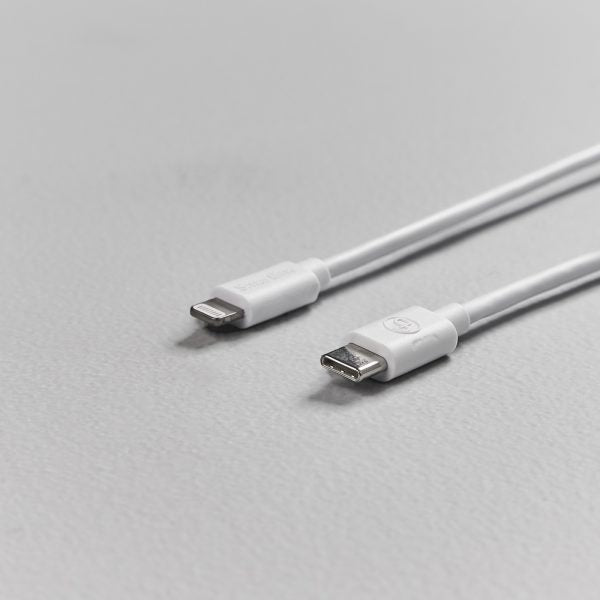 Smartline (3A/15W) USB-C til Lightning-kabel 2 m. - Hvit