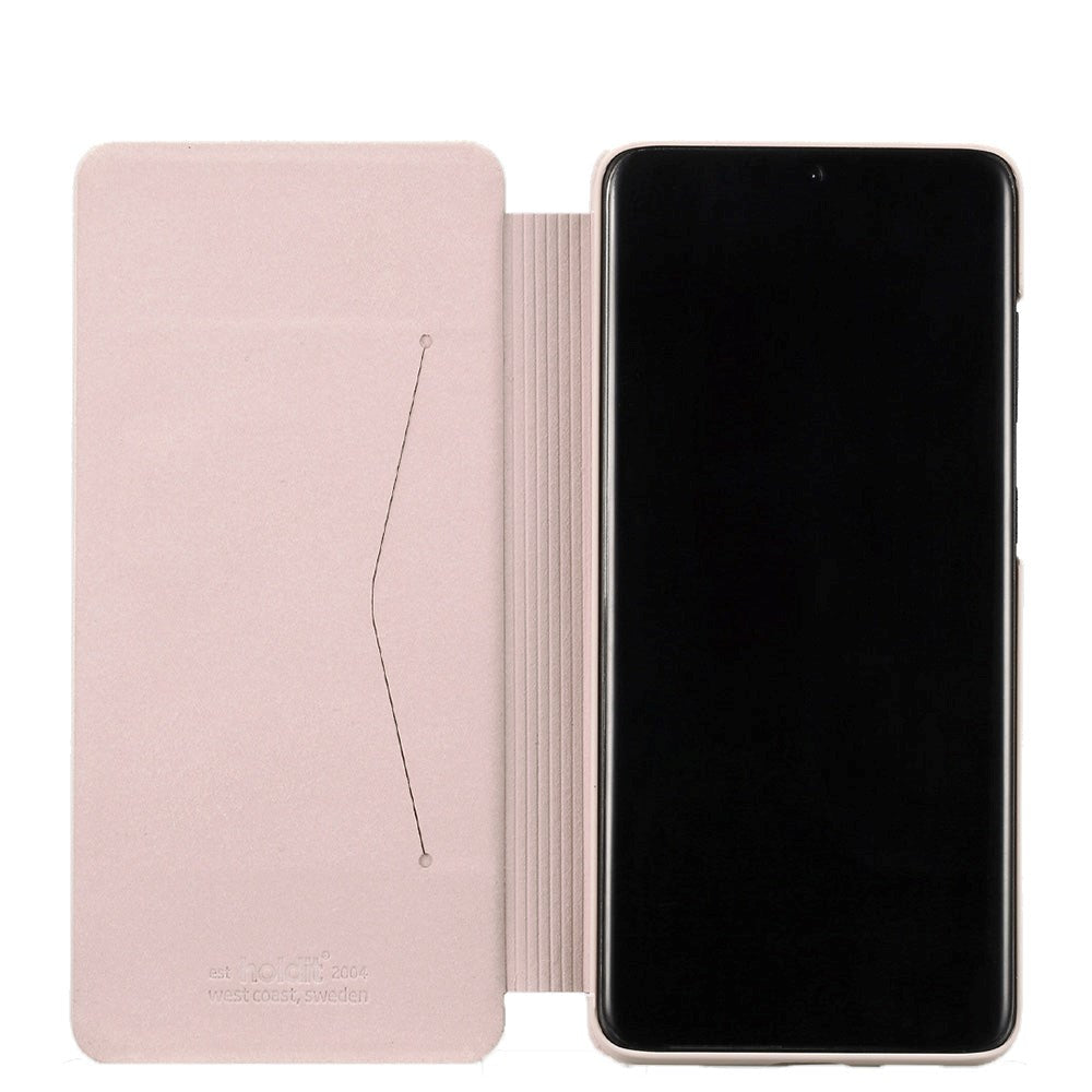 Holdit Samsung Galaxy S20 Slim Flip-deksel med. Veske- og stativfunksjon - Blush Pink