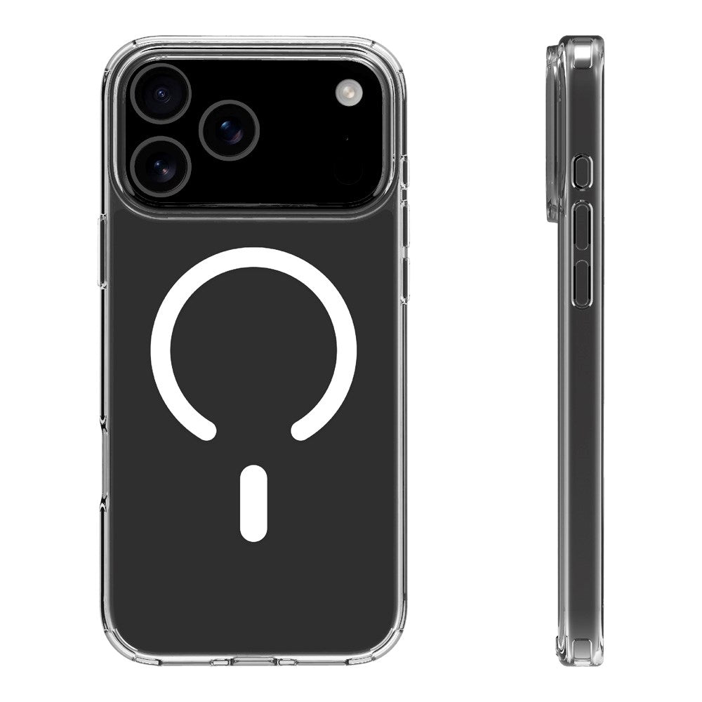 X2O iPhone 17 Pro Max Mag Clear Mobil Cover - MagSafe Kompatibel - Gennemsigtig