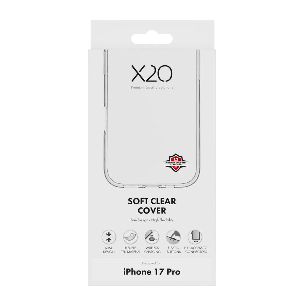 iPhone 17 Pro X2O Super Slim Mobil Cover - Gennemsigtig