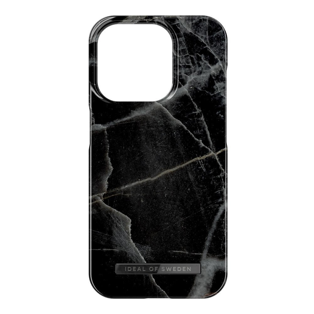 iPhone 15 Pro iDeal Of Sweden Fashion Case - MagSafe-kompatibel - Black Thunder Marble