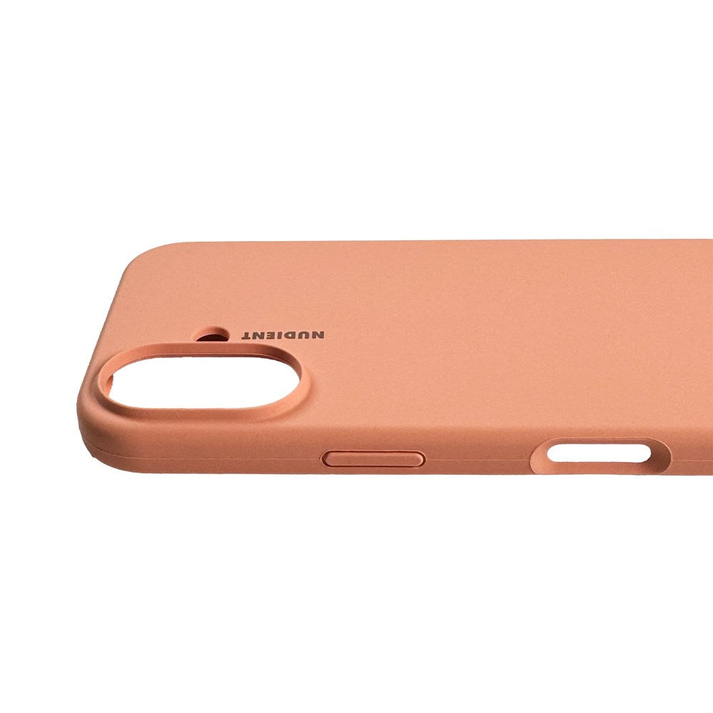 Nudient iPhone 16 Base Silikondeksel - Peach Orange