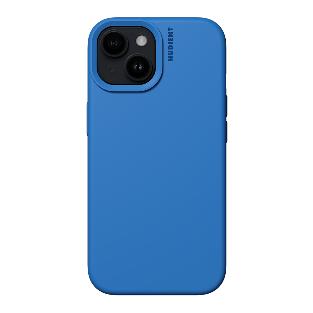 Nudient iPhone 15 Base Silicone Cover - Vibrant Blue