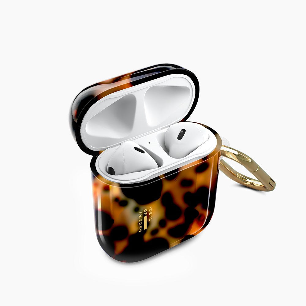 iDeal of Sweden AirPods (1. & 2. Gen.) Clear Case m. Karabinkrok - Skilpadde