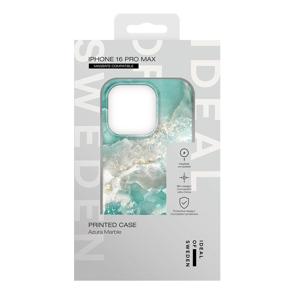 iPhone 16 Pro Max iDeal Of Sweden Fashion Case - MagSafe-kompatibel - Azura Marble