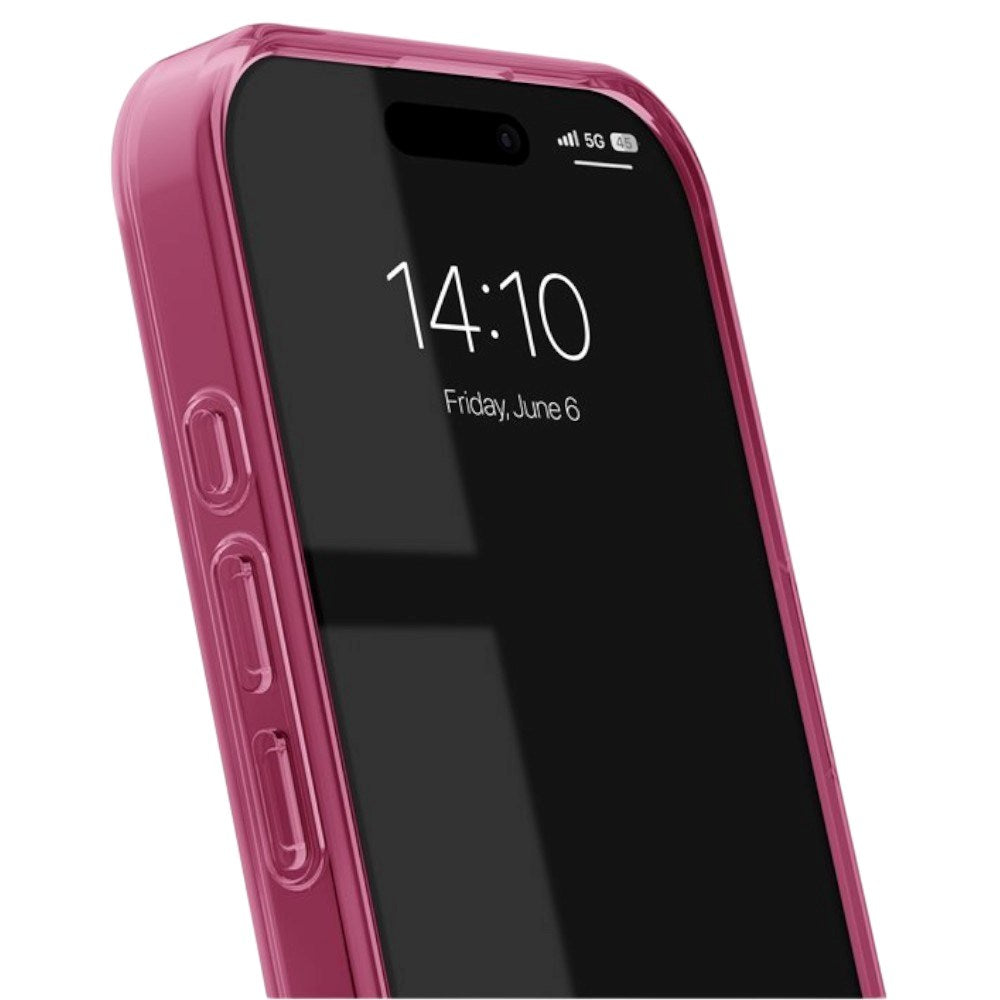 iPhone 16 iDeal Of Sweden Clear Cover - MagSafe Kompatibel - Cherry Crush