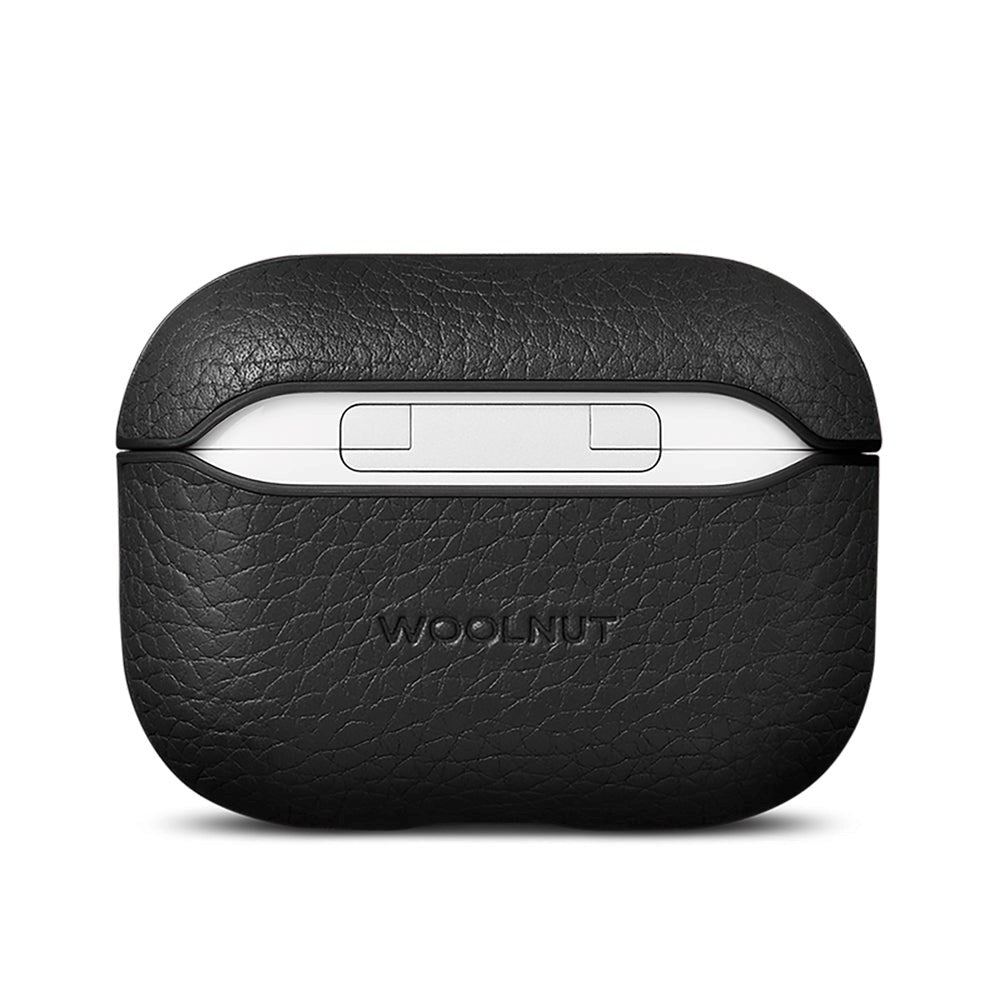 Woolnut AirPods Pro (2. gen.) ekte lærveske - svart