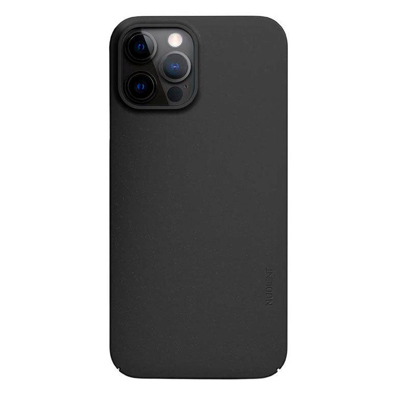 Nudient Thin Case V3 iPhone 12 / 12 Pro-deksel - Blekksvart