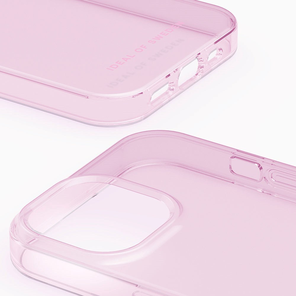 iPhone 15 iDeal Of Sweden Clear Deksel - Lys Rosa