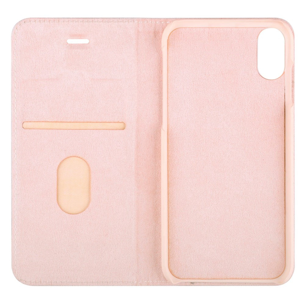 Apple iPhone X/XS La Vie flipcover m. Kortholder - Rosa