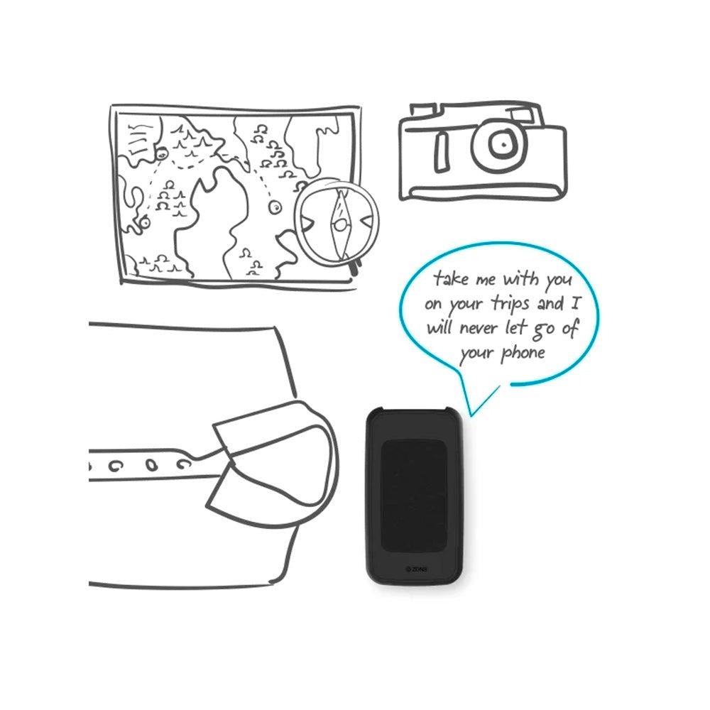 Zens Powerbank 4500 mAh m. Trådløs lading - Svart