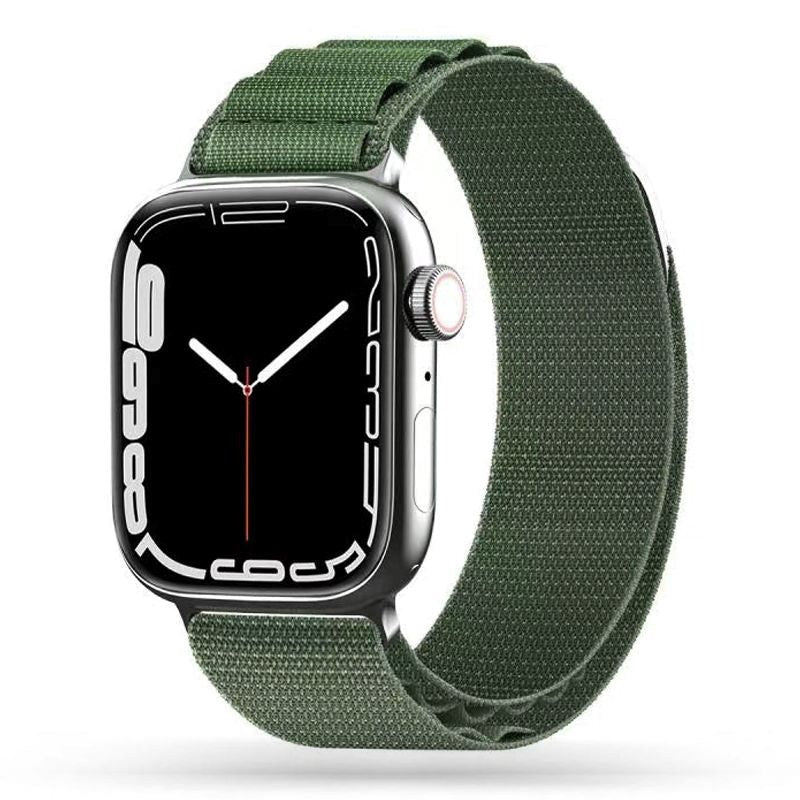 Apple Watch (42/44/SE/45/46/49 mm) Tech-Protect Nylon Pro Strap - Grønn
