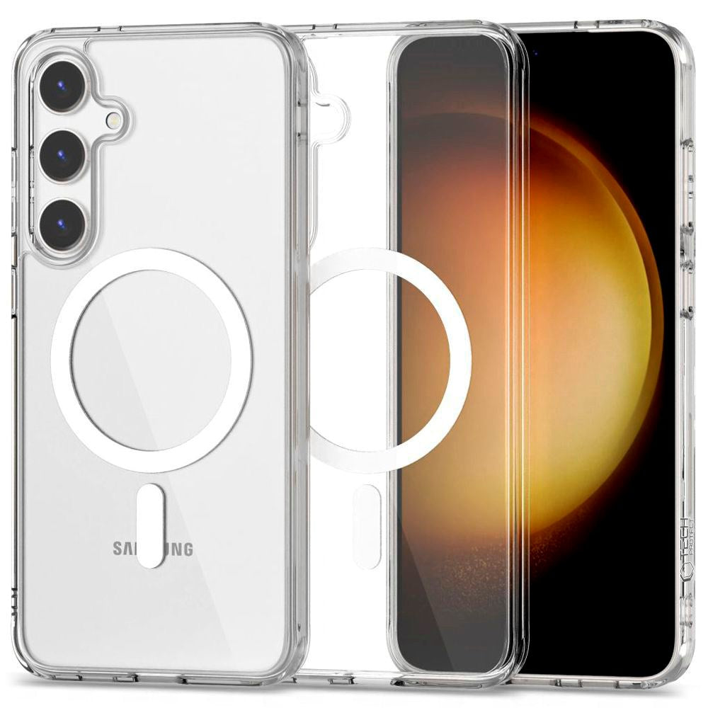 Flexair Hybrid MagSafe-deksel fra Tech-Protect til Samsung Galaxy S24 FE - Gjennomsiktig