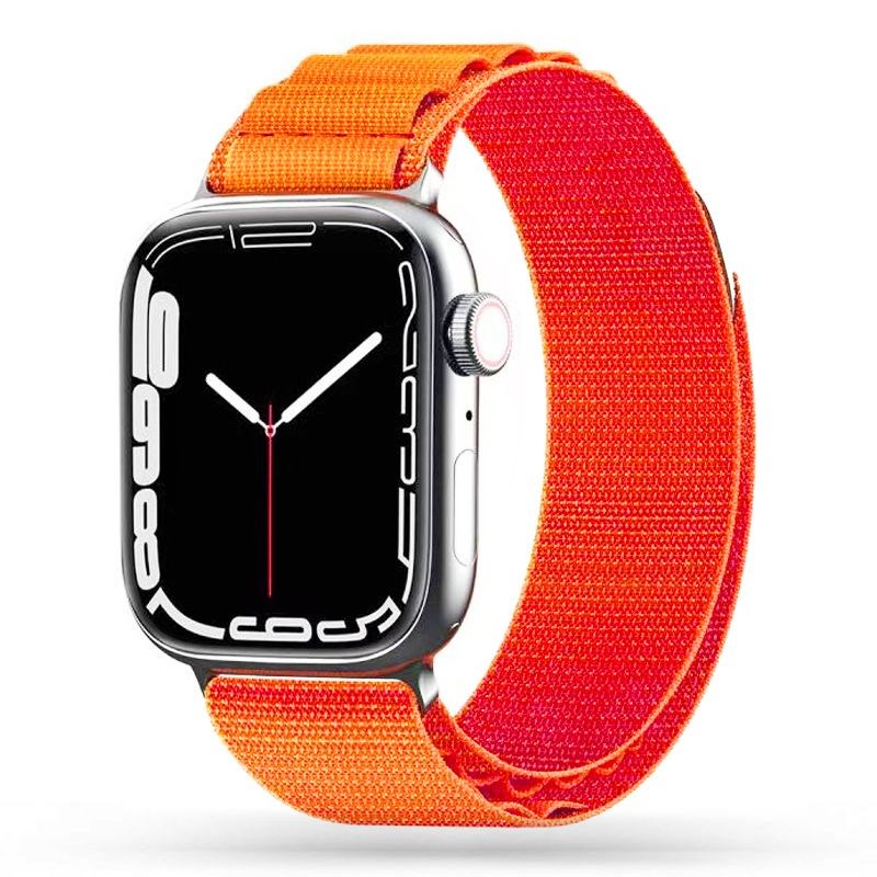 Apple Watch (42/44/SE/45/46/49 mm) Tech-Protect Nylon Pro Strap - oransje