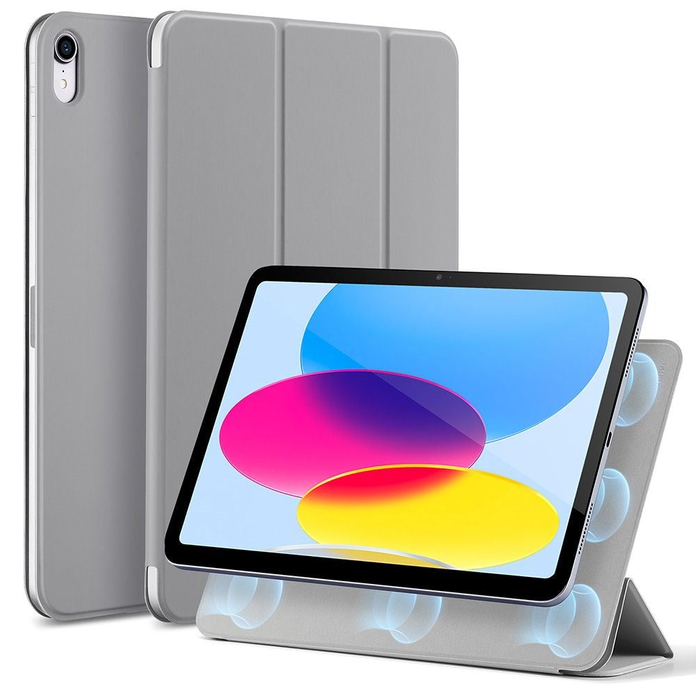 iPad 10.9" (2022) ESR Rebound Magnetic Flip Cover - Grå