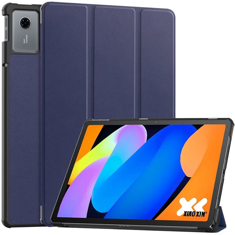 EIDERWOOD Lenovo Idea Tab 11 Kunstlæder Flip Tablet Cover - Blå