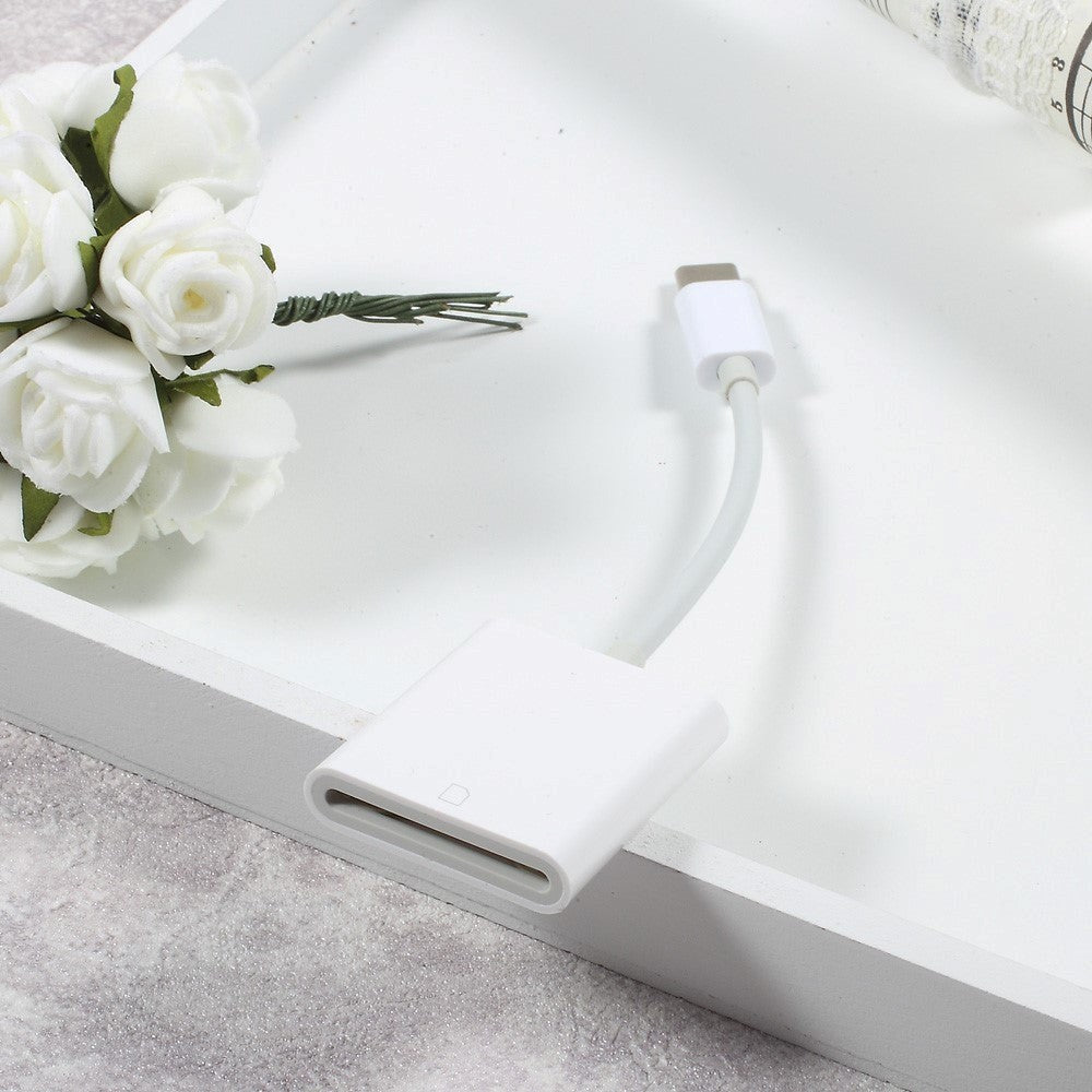 Universal USB Type-C til SD-kortleser - Hvit