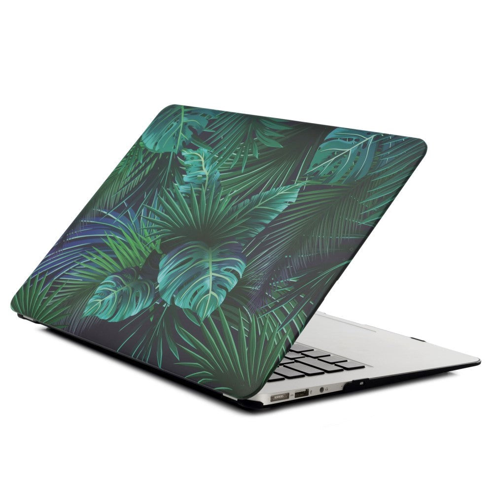MacBook Air 13 Cover - Hard Case Jungle Design - Grøn / Blå