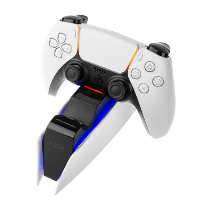 PS5 Ladestasjon for 2 x PS5-kontroller - Hvit / Svart