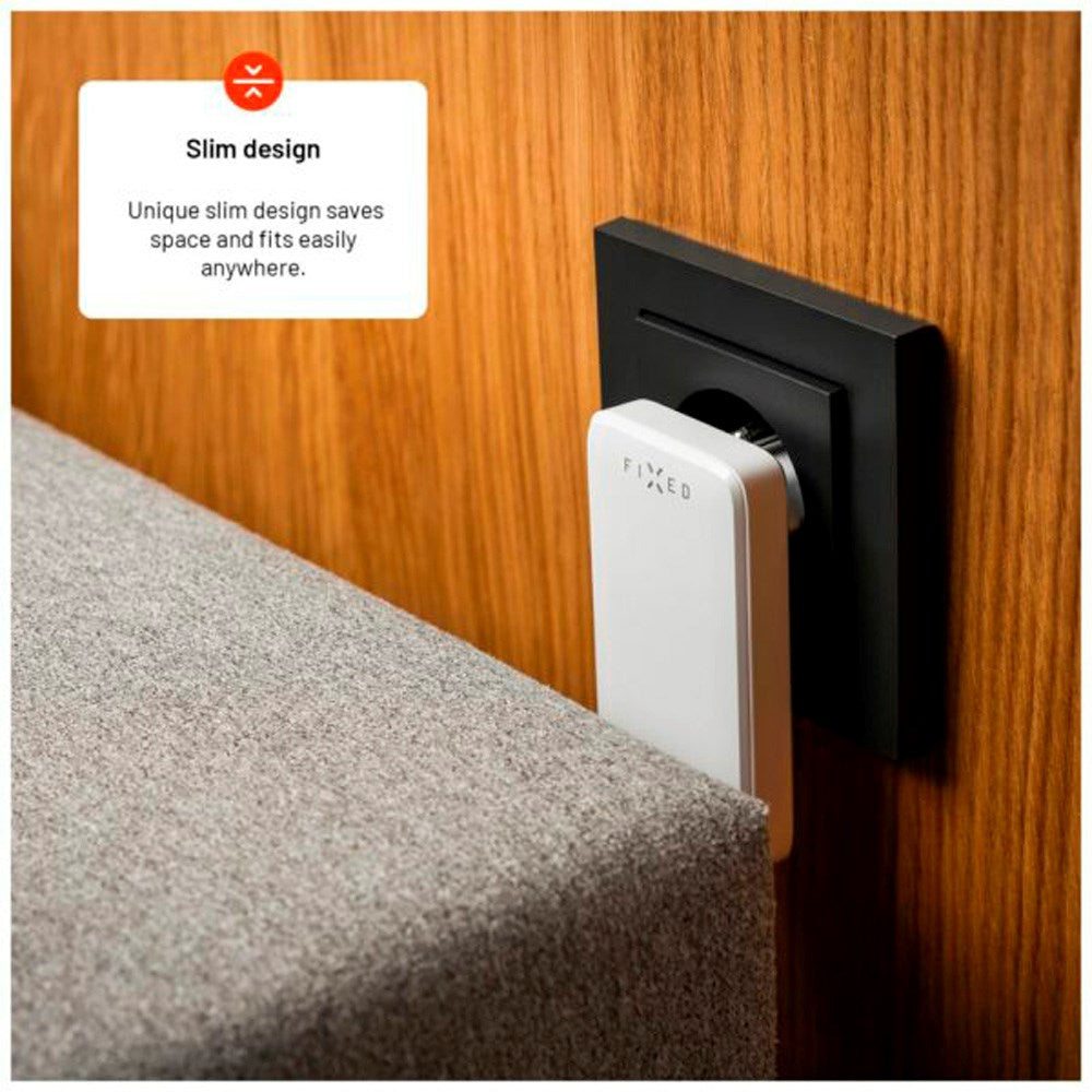 Fast Slim GaN 90W USB-C-lader - 2 porter - Hurtiglading - Hvit