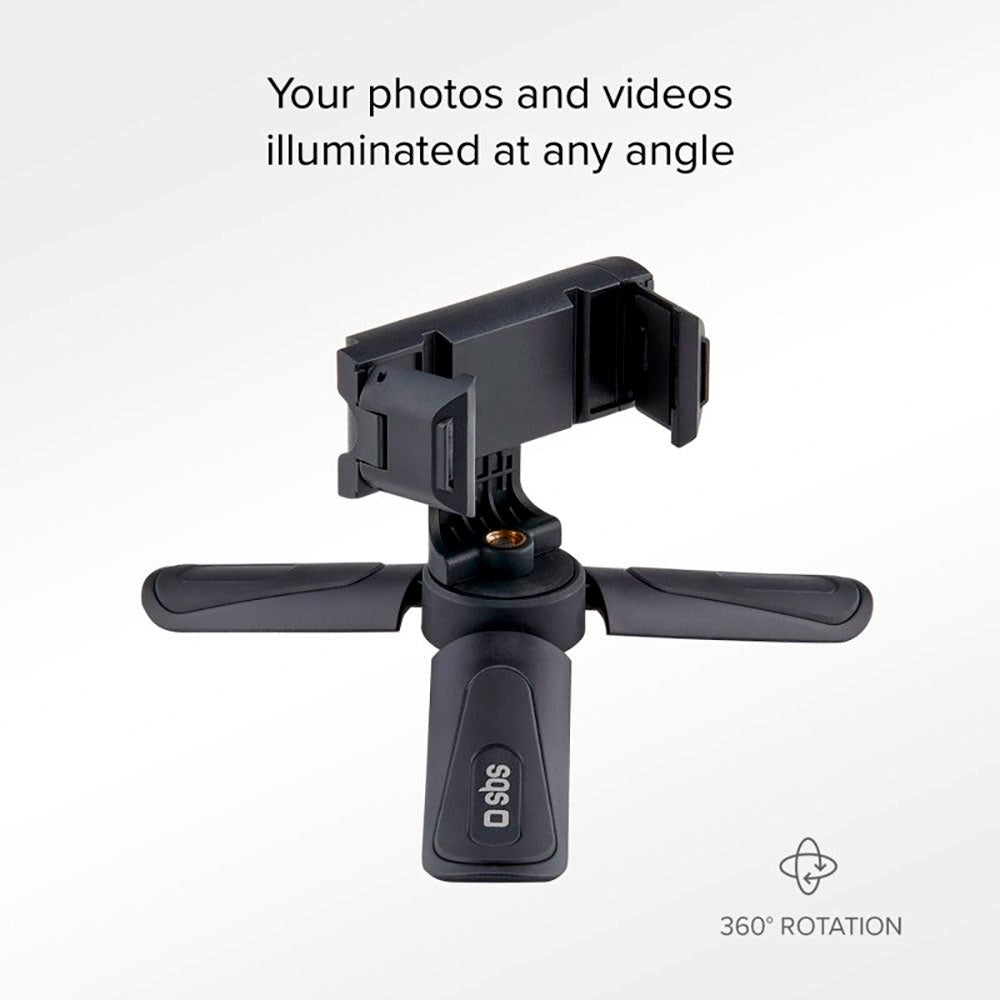 SBS Tripod Pro Stand for Smartphone - Max Mobile: 55 - 88mm - Svart