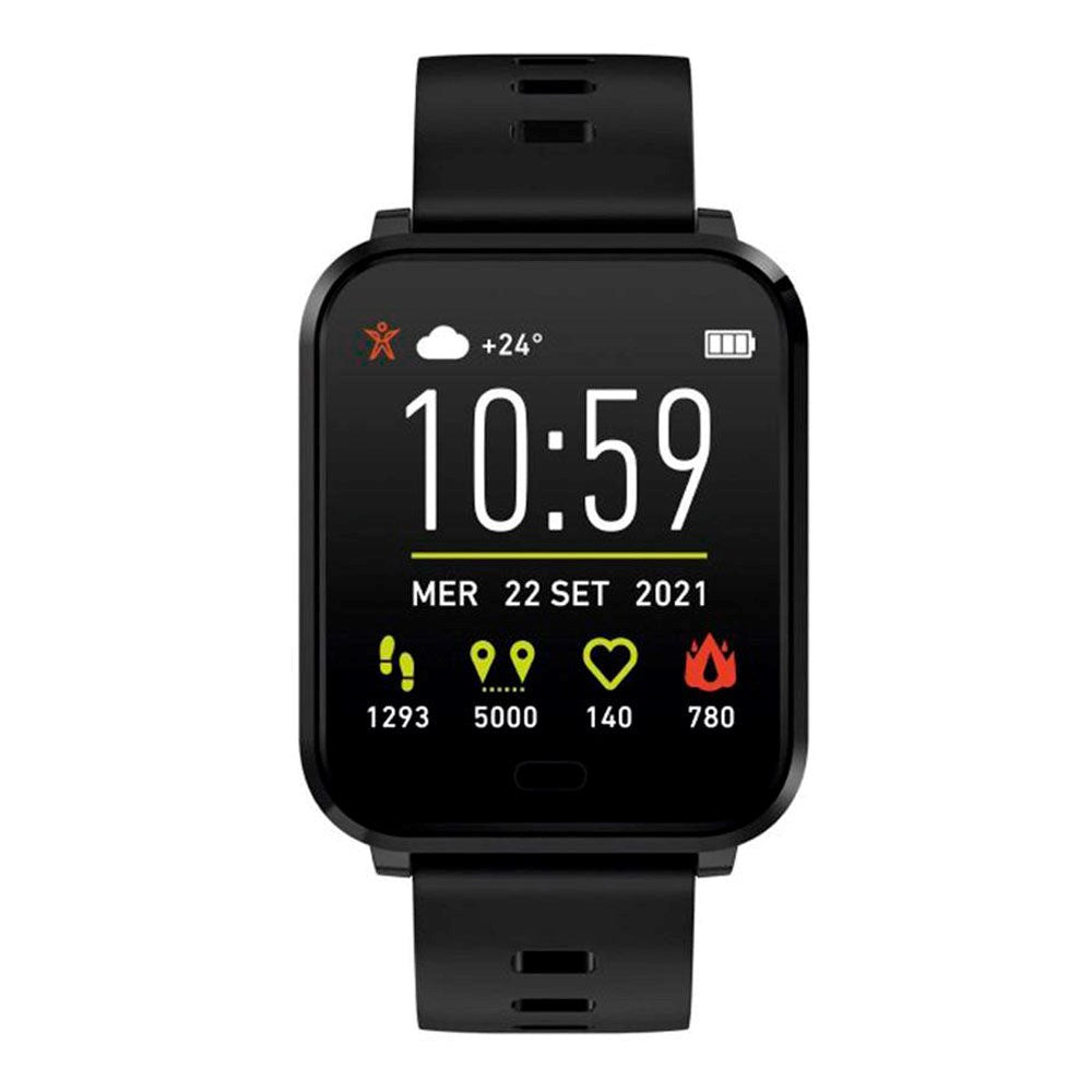 SBS Beat Spirit Smartwatch m. Sleep Tracker & Skritteller - IP68 - Svart