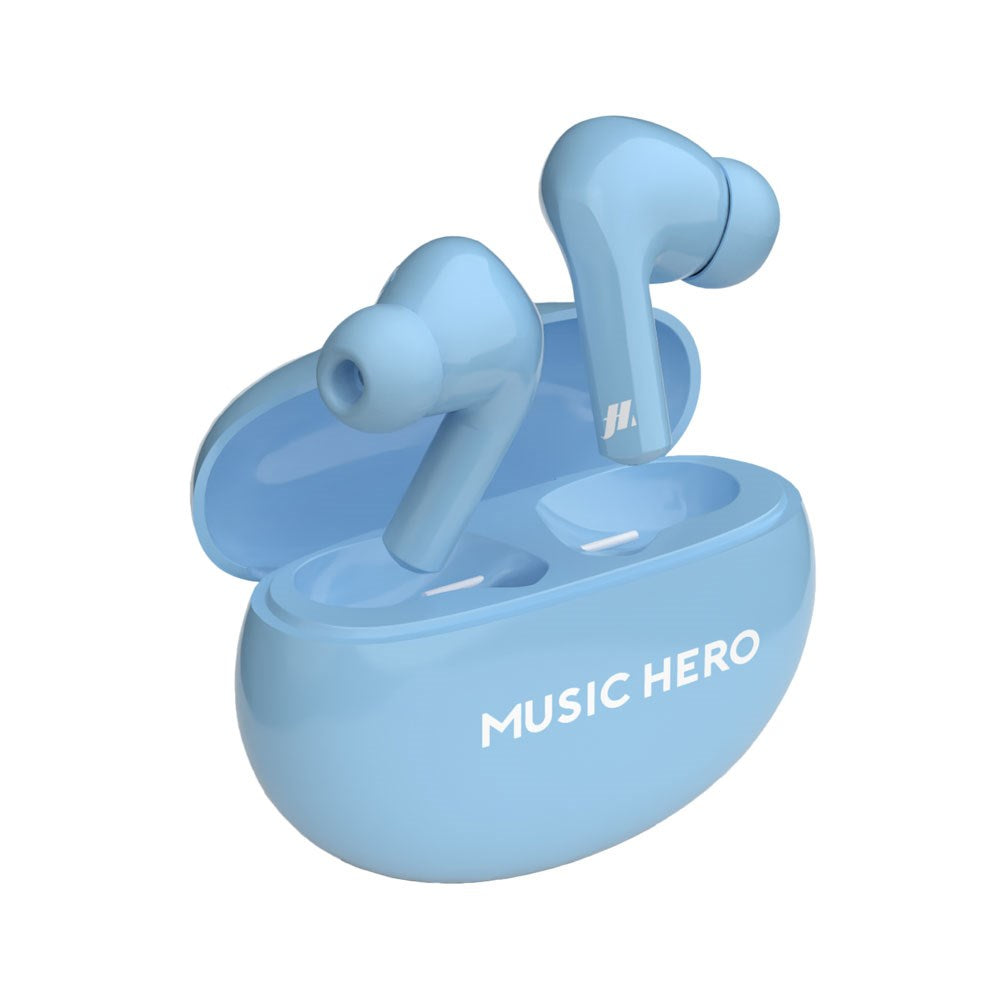 MUSIC HERO X-BEAT True Wireless Høretelefoner - In-Ear - Lyseblå