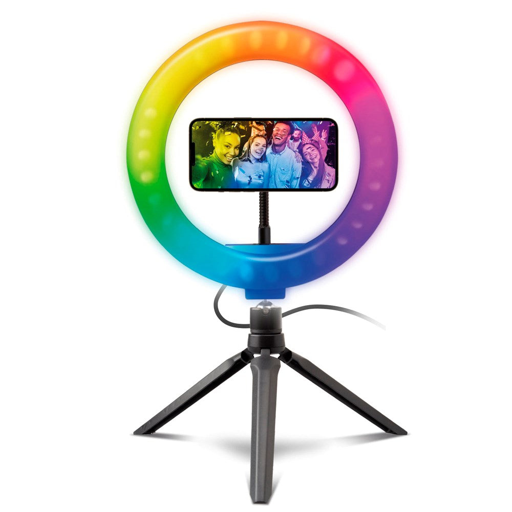 Tripod Ring Light - Multifarvet LED - SBS - Sort