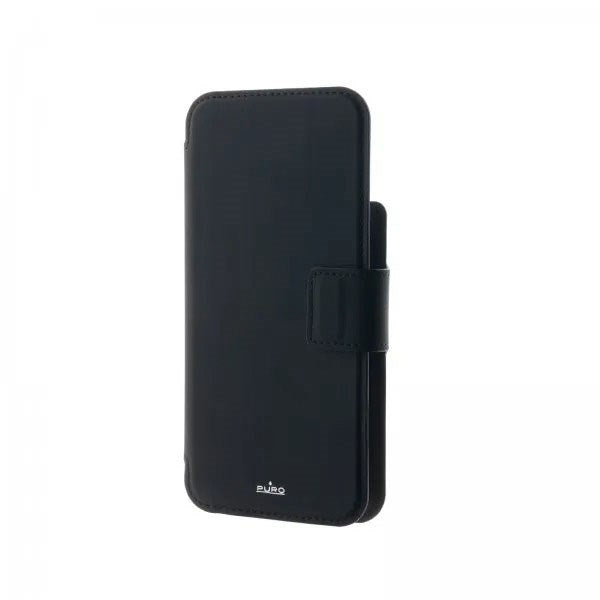 iPhone 14 Pro Max / 13 Pro Max Puro Folio Cover med Kortholder - MagSafe Kompatibel - Sort