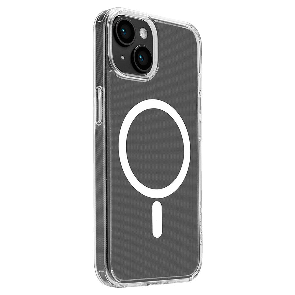 iPhone 15 Puro Lite Mag Bakdeksel - MagSafe-kompatibel - Gjennomsiktig / Hvit