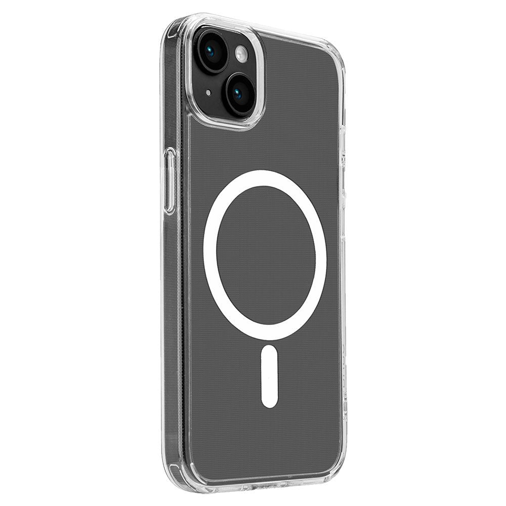 iPhone 15 Plus Puro Lite Mag Bakdeksel - MagSafe-kompatibel - Gjennomsiktig / Hvit