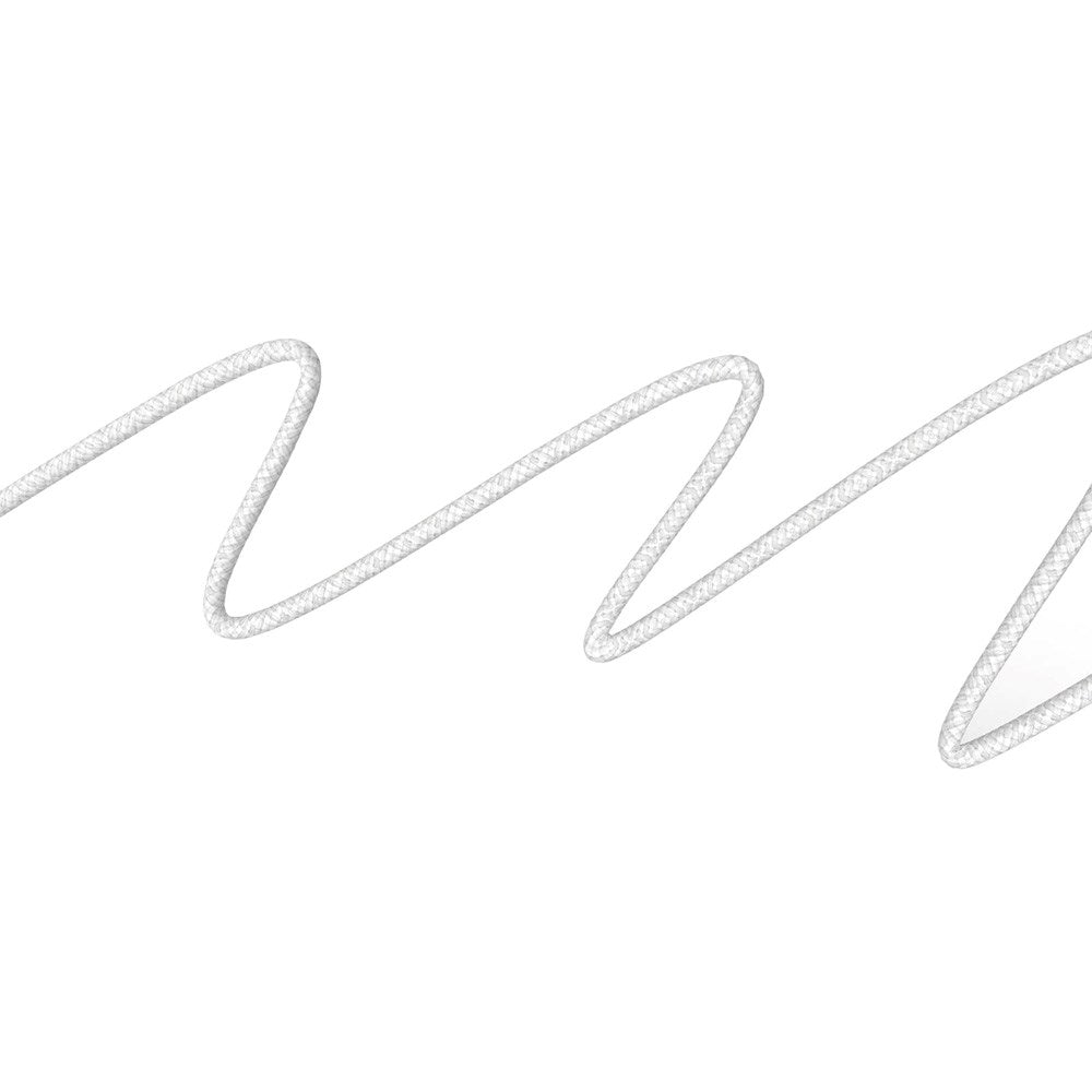 Flettet Puro USB-C Kabel – 1.5m, 60W Power Delivery, 480Mbps - Hvid