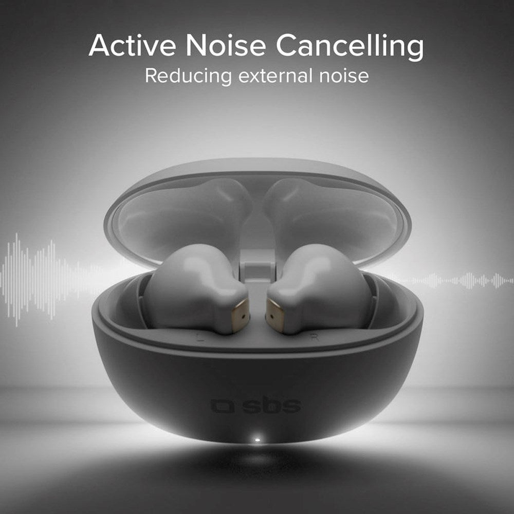 SBS True Wireless Høretelefoner - AI-teknologi - Hvid