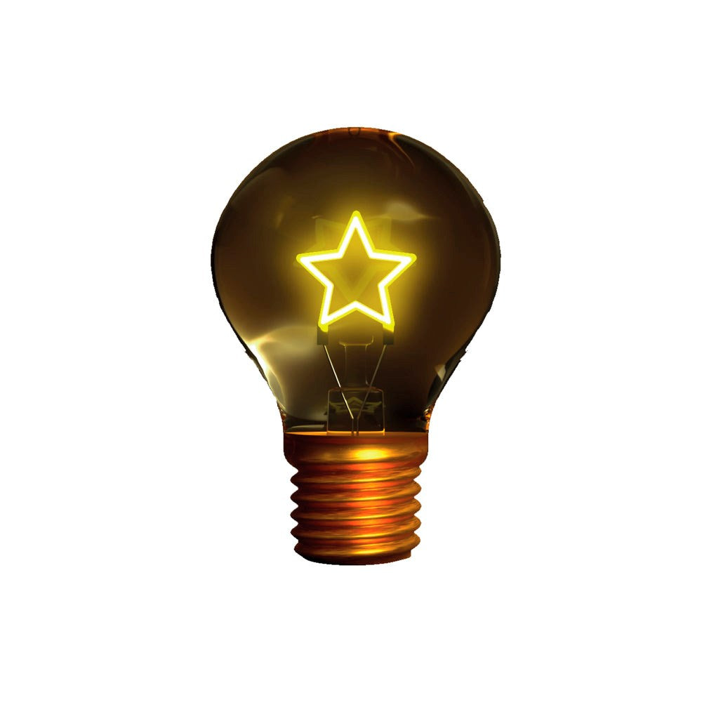 Bærbar Genopladelig Pære Bordlampe - SBS - Stjerne