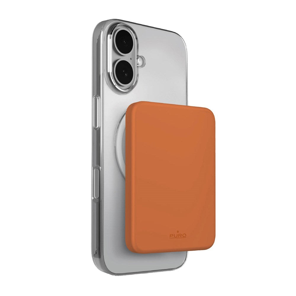 Puro Powerbank 4200mAh m. USB-C - MagSafe Kompatibel - Orange