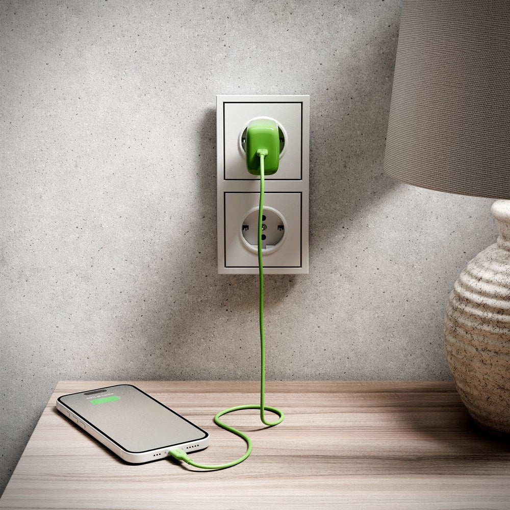 Puro ICON Kabel - USB-C til USB-C - 25W - 1.5m - Grøn