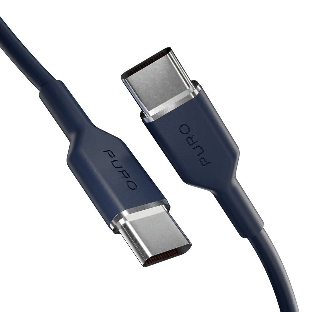 Puro ICON Kabel - USB-C til USB-C - 25W - 1.5m - Mørkeblå
