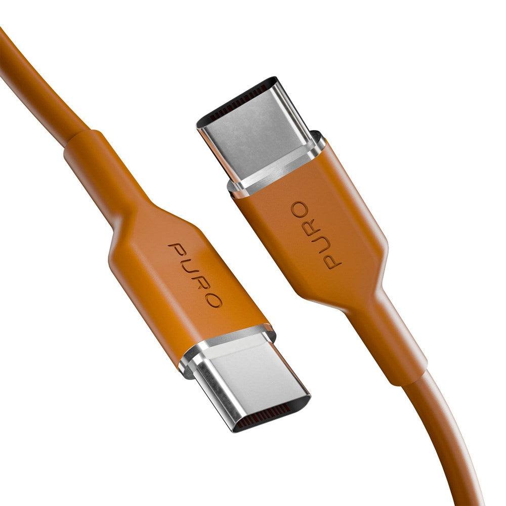 Puro ICON Kabel - USB-C til USB-C - 25W - 1.5m - Orange