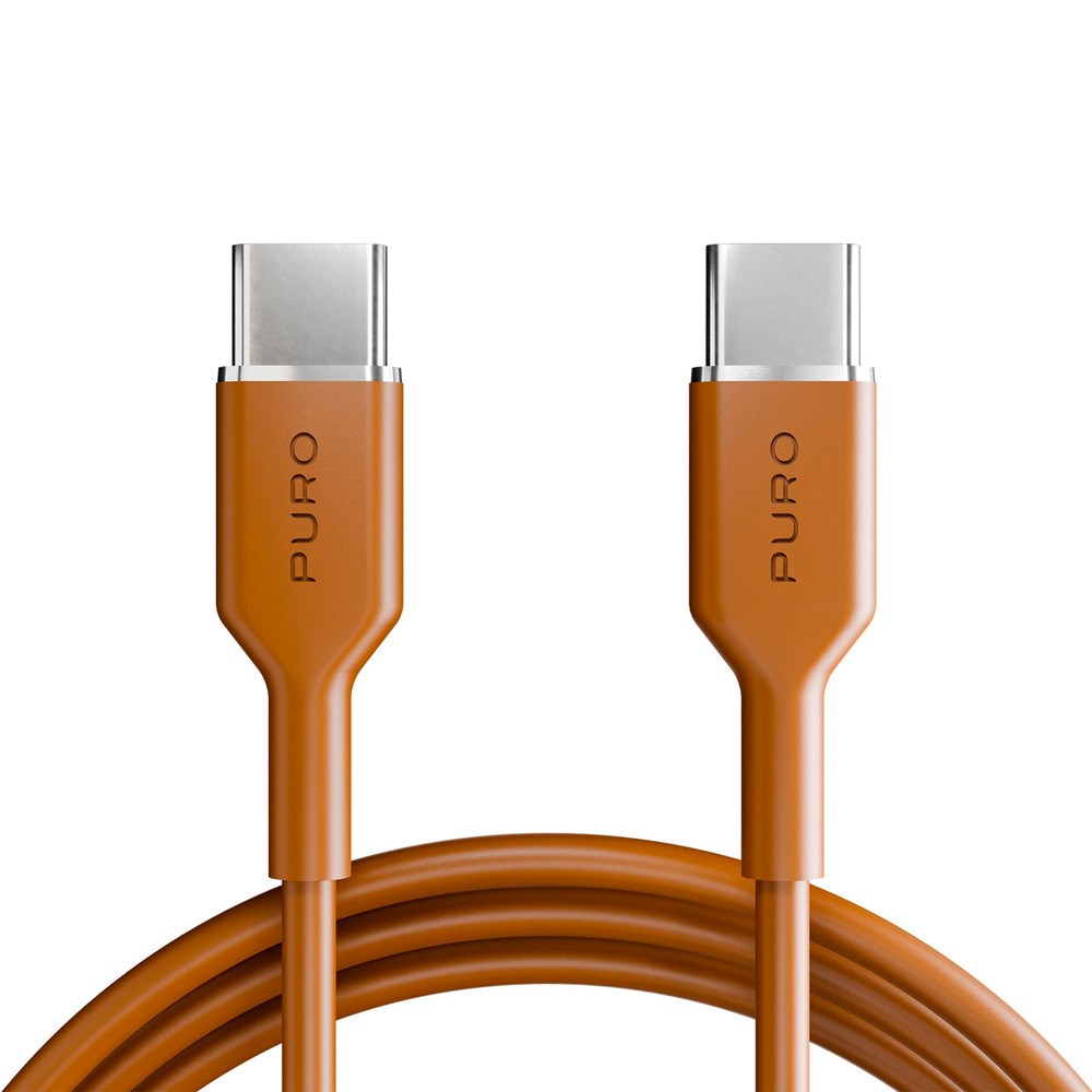Puro ICON Kabel - USB-C til USB-C - 25W - 1.5m - Orange