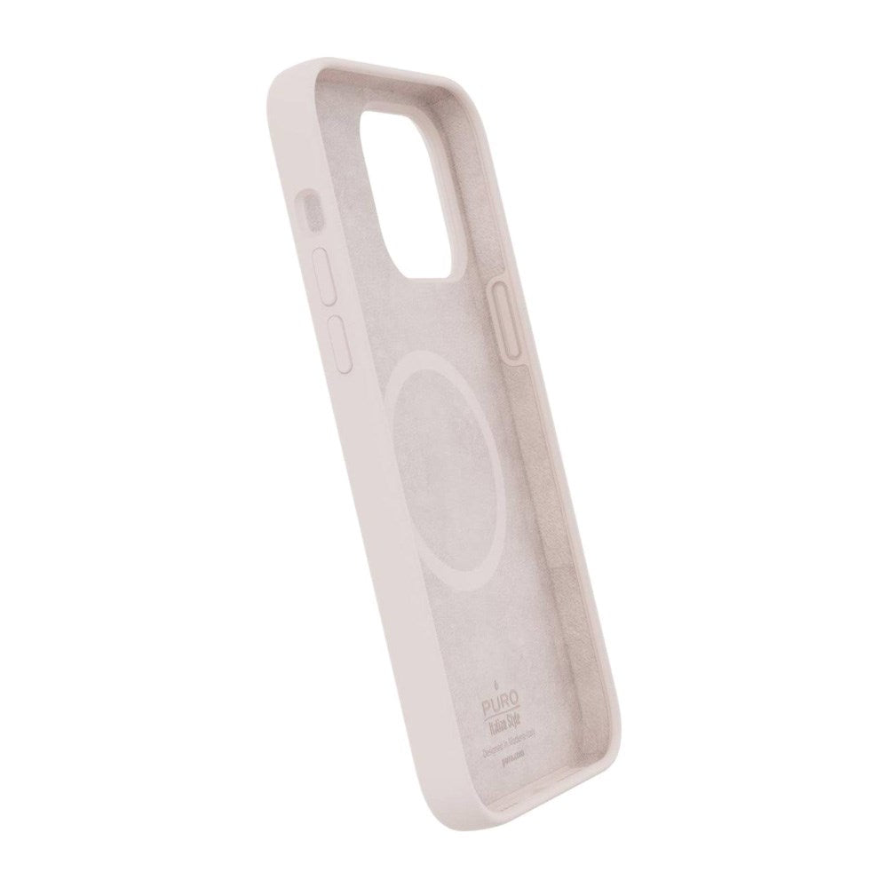 PURO iPhone 14 Pro Max Silikone Cover - MagSafe Kompatibel - Lyserød