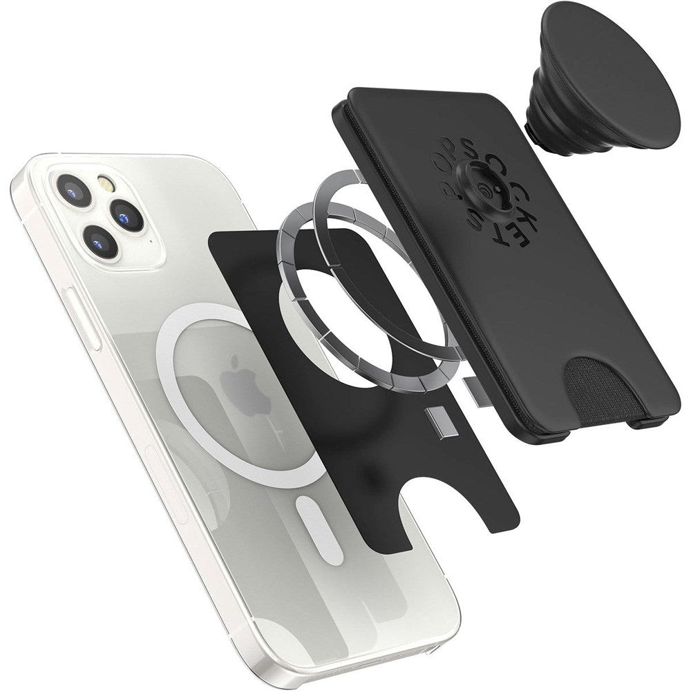 POPSOCKETS MagSafe Greb & Kortholder - Sort