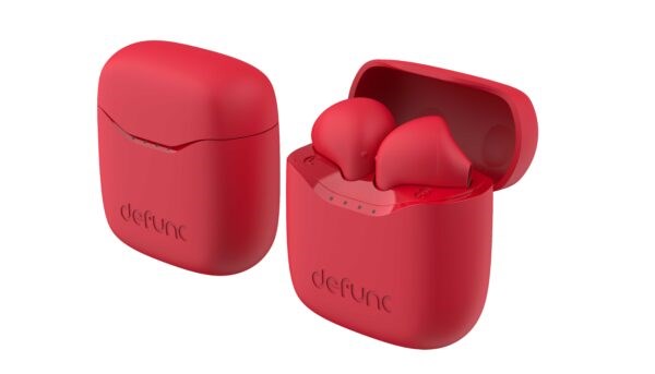 Defunc True Lite Bluetooth Hovedtelefoner m. Opladningsetui - Rød