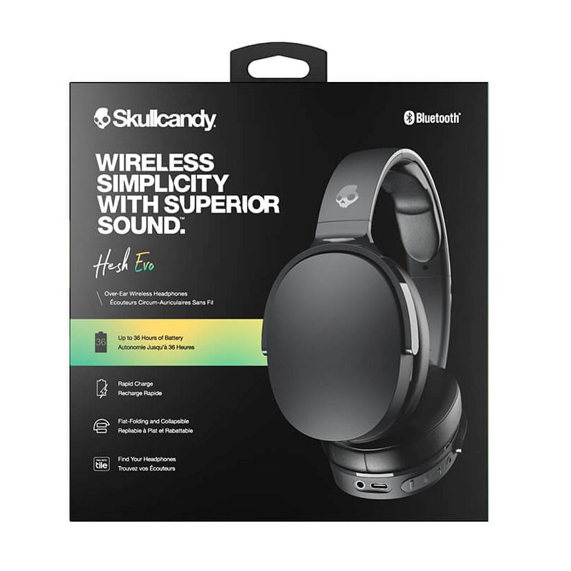 Skullcandy Hesh EVO Over-Ear Bluetooth-hodetelefoner - Svart