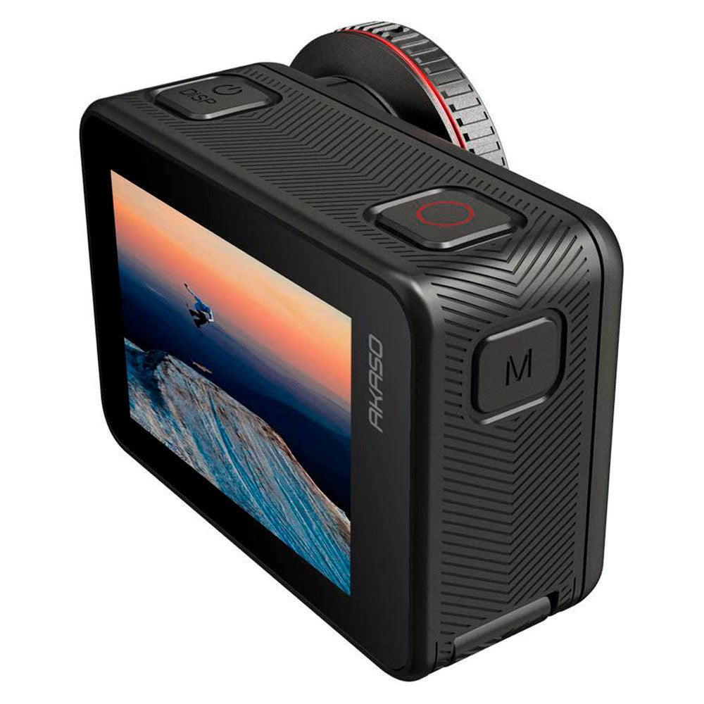 AKASO Brave 8 Action-kamera 4K/60fps & 48MP w. Dobbel skjerm - svart