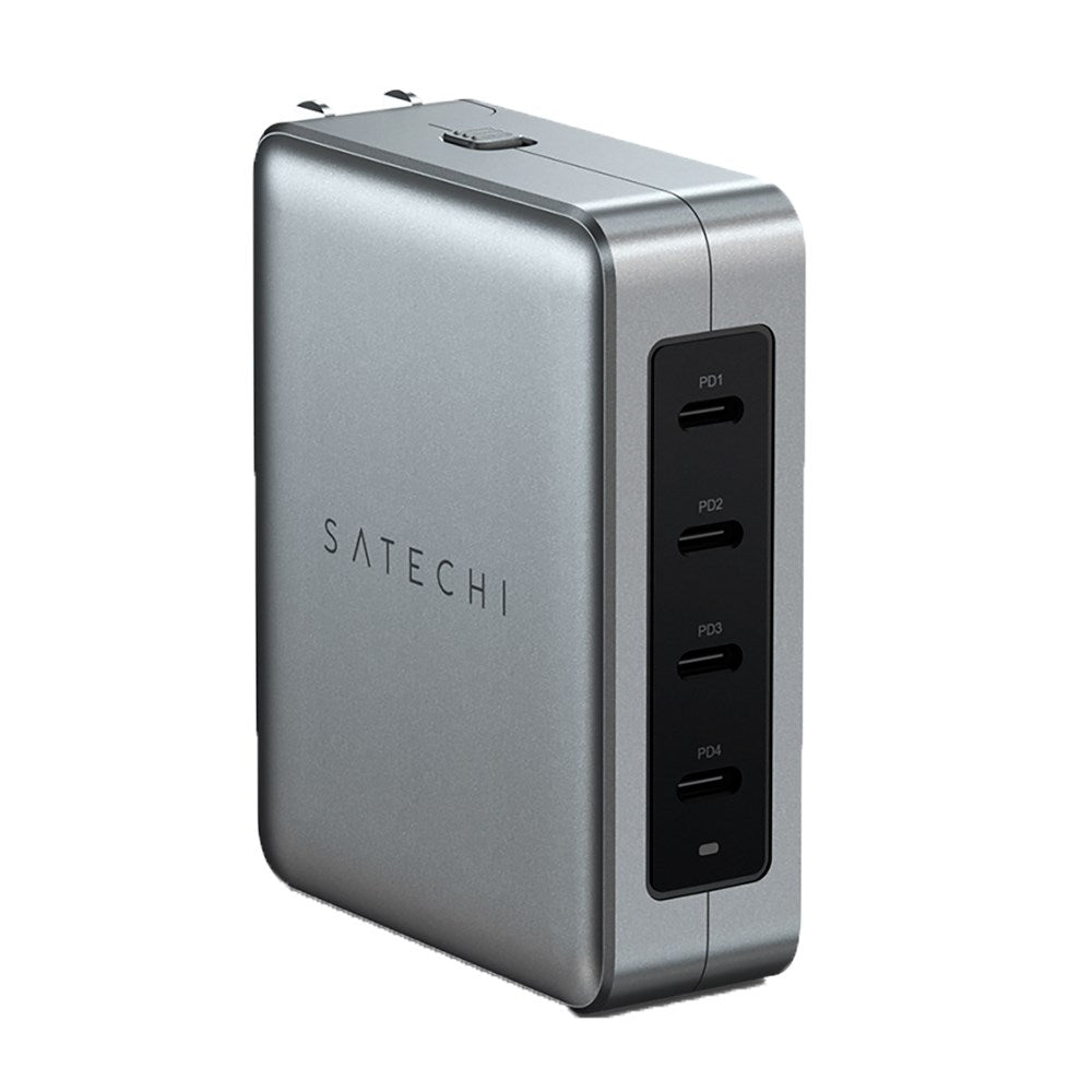 Satechi 145W USB-C GaN PD reiselader 4 x USB-C - Space Grey