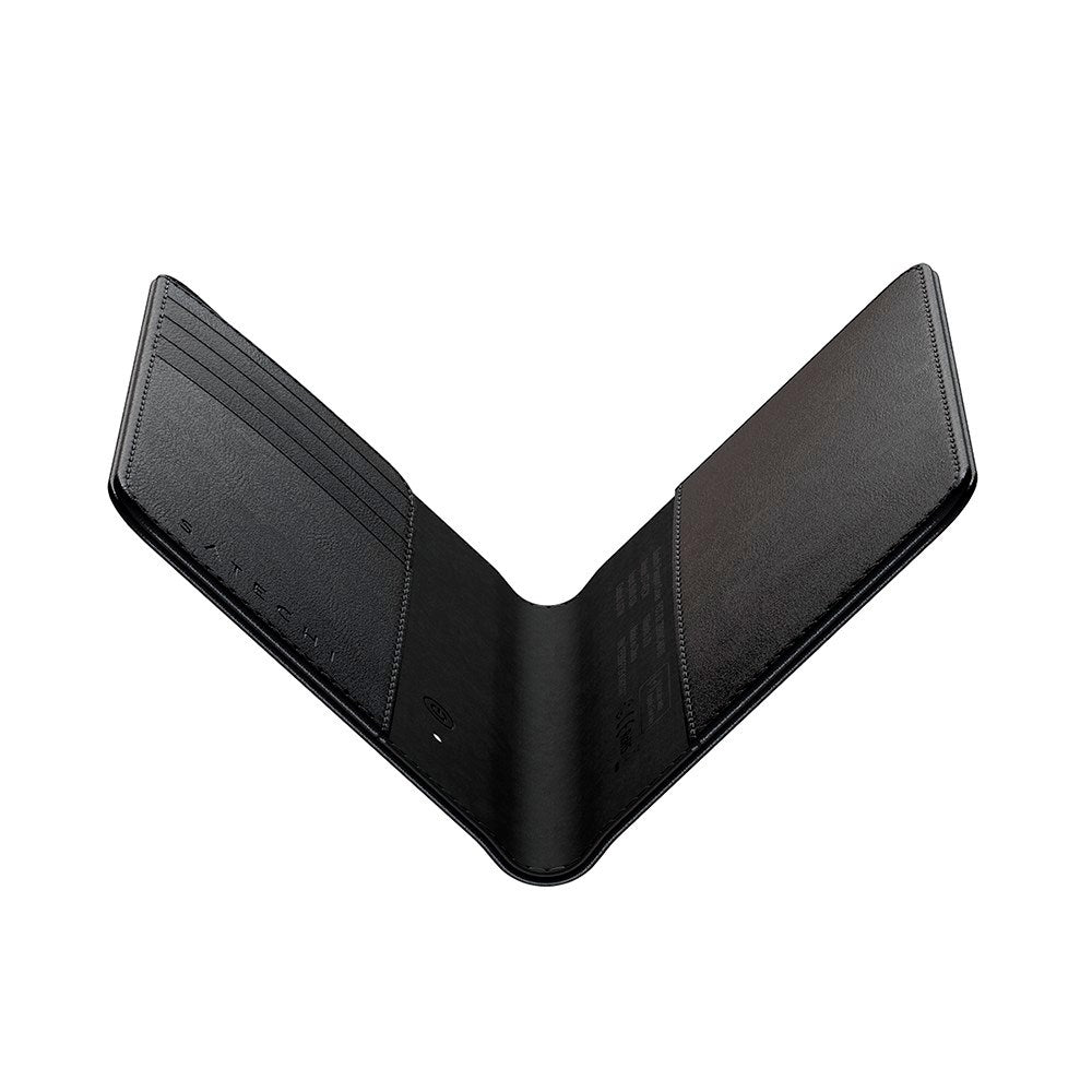 Pass-deksel i kunstskinn - Satechi - MagSafe-kompatibel - Svart