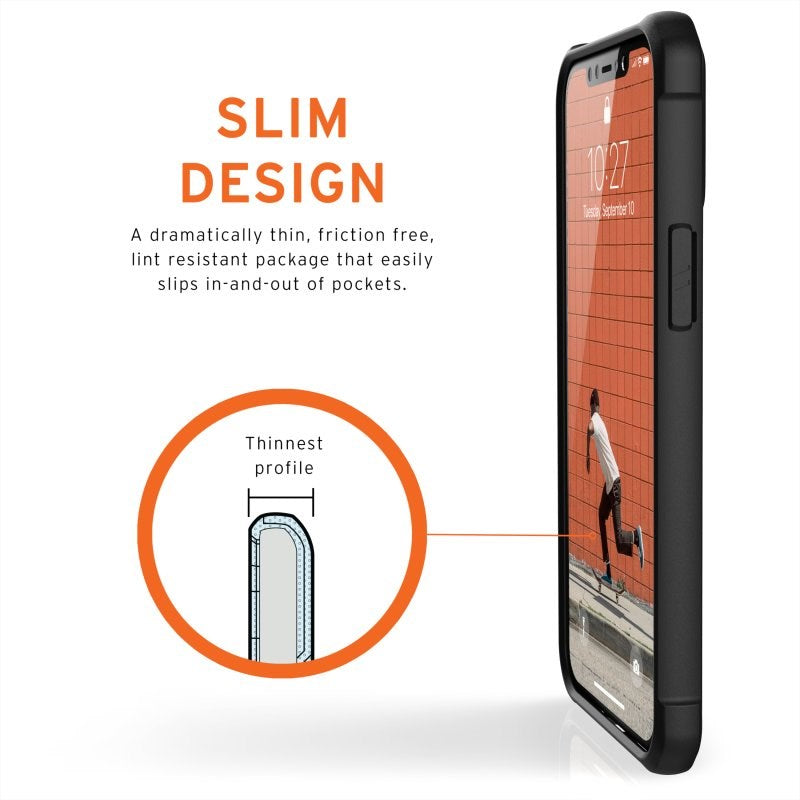 iPhone 12 Pro Max UAG METROPOLIS LT Series ekte lærveske - svart