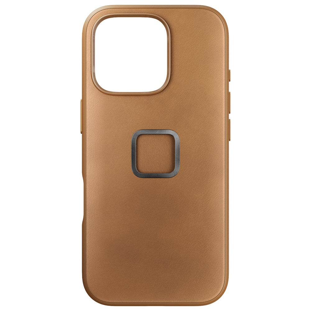Peak Design iPhone 16 Pro skinndeksel m. SlimLink-brakett - MagSafe-kompatibel - Tan